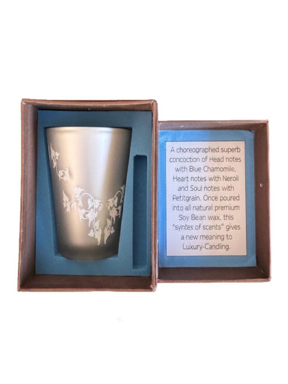 Bougie Thérapie Paris Candle Blue Chamomile Neroli Petitgrain Soy Essential Oils - Picture 5 of 7
